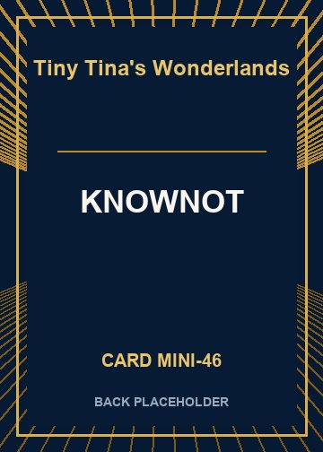 KNOWNOT back card image