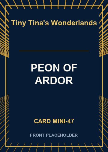 PEON OF ARDOR card thumbnail
