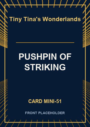 PUSHPIN OF STRIKING card thumbnail