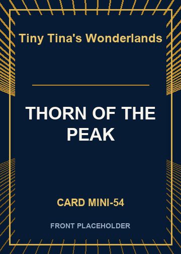 THORN OF THE PEAK card thumbnail