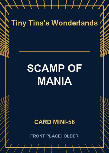 SCAMP OF MANIA card thumbnail
