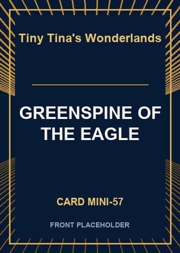 GREENSPINE OF THE EAGLE card thumbnail