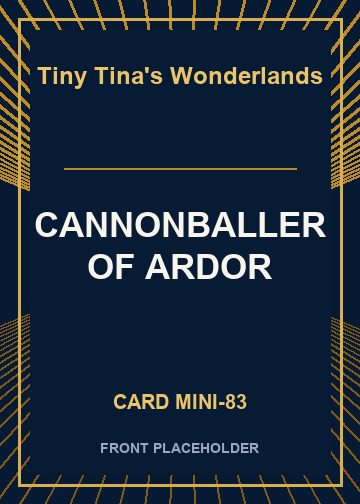 CANNONBALLER OF ARDOR card thumbnail