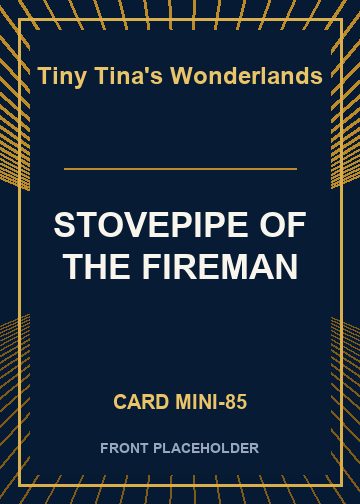 STOVEPIPE OF THE FIREMAN card thumbnail