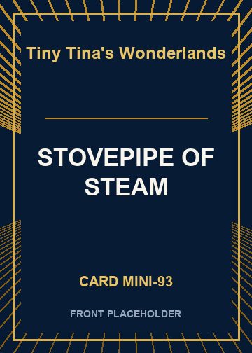 STOVEPIPE OF STEAM card thumbnail