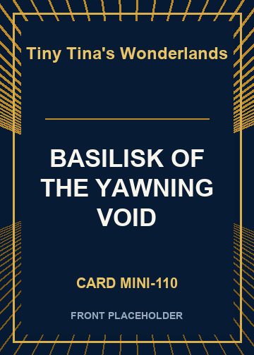 BASILISK OF THE YAWNING VOID card thumbnail