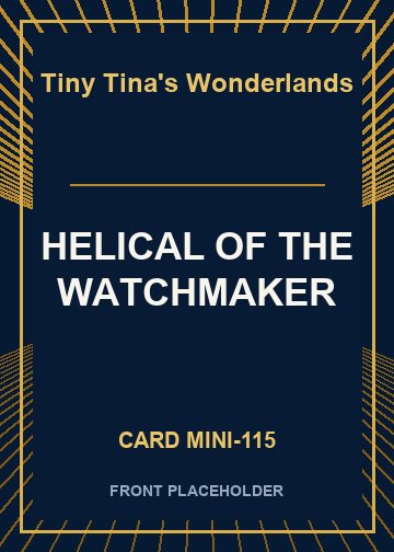 HELICAL OF THE WATCHMAKER card thumbnail