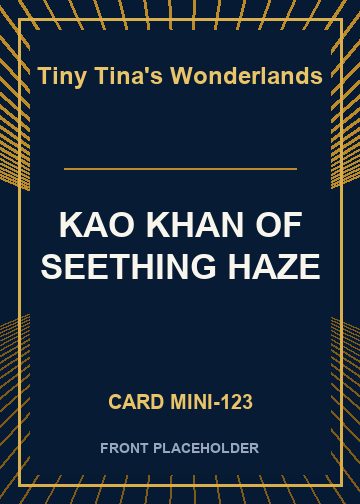 KAO KHAN OF SEETHING HAZE card thumbnail