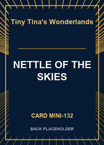 NETTLE OF THE SKIES back card image