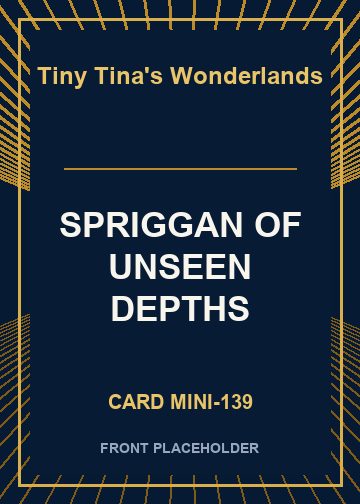 SPRIGGAN OF UNSEEN DEPTHS card thumbnail