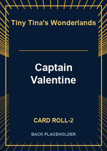 Captain Valentine back card image
