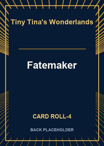 Fatemaker back card image