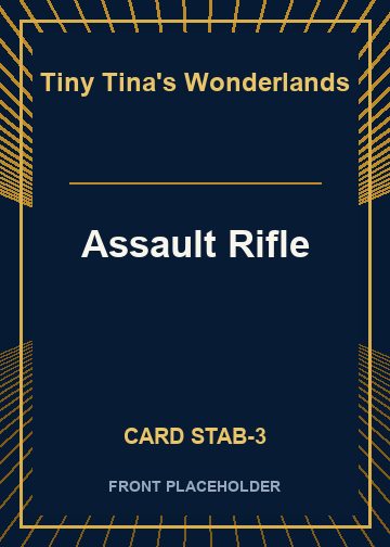 Assault Rifle front card image