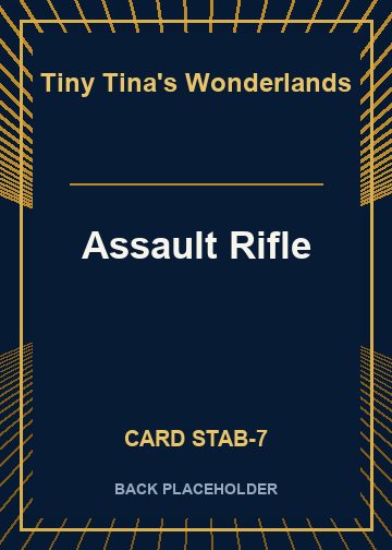 Assault Rifle back card image