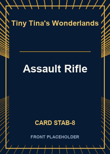 Assault Rifle front card image