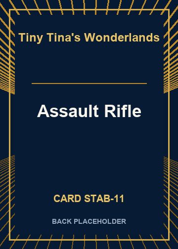 Assault Rifle back card image