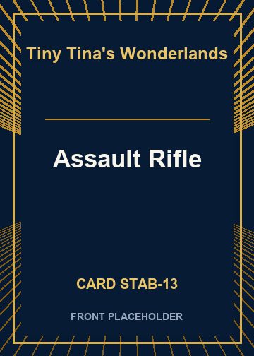 Assault Rifle card thumbnail