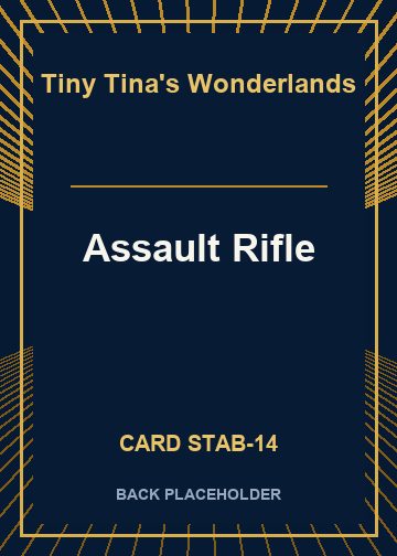 Assault Rifle back card image