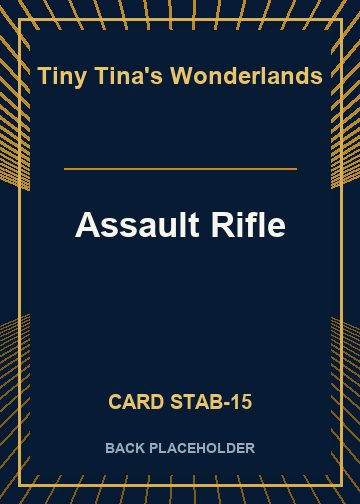 Assault Rifle back card image