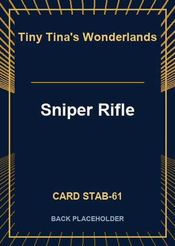 Sniper Rifle back card image