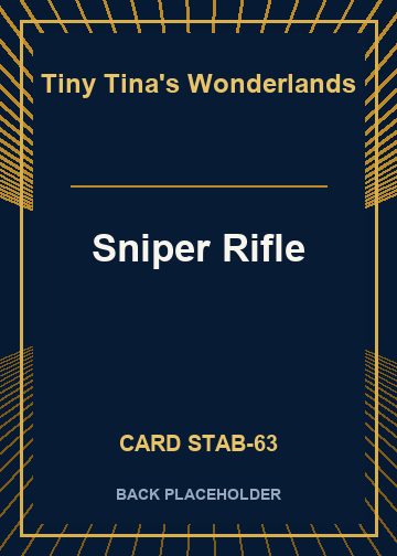 Sniper Rifle back card image