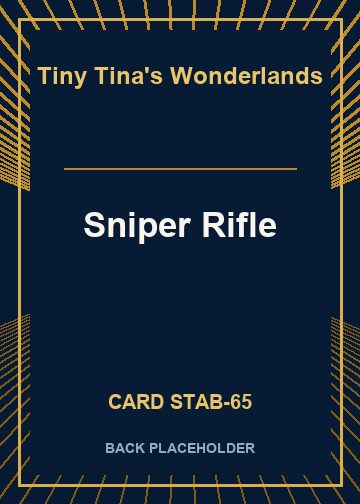 Sniper Rifle back card image