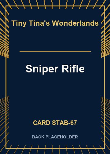 Sniper Rifle back card image