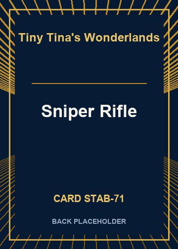 Sniper Rifle back card image