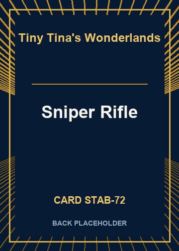 Sniper Rifle back card image