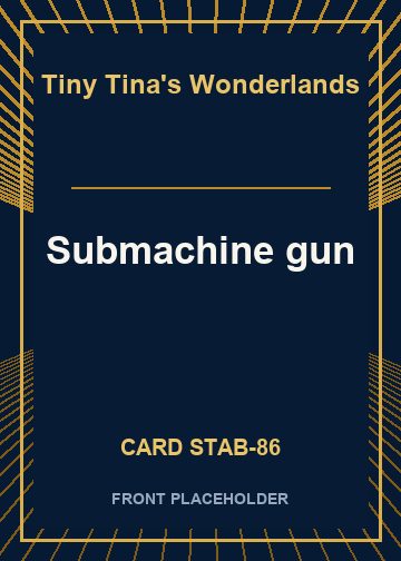 Submachine gun card thumbnail