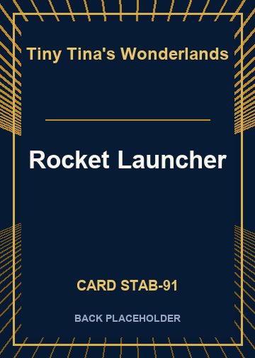 Rocket Launcher back card image