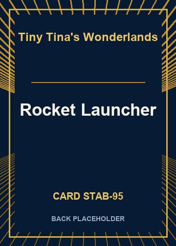 Rocket Launcher back card image