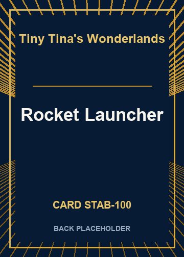 Rocket Launcher back card image